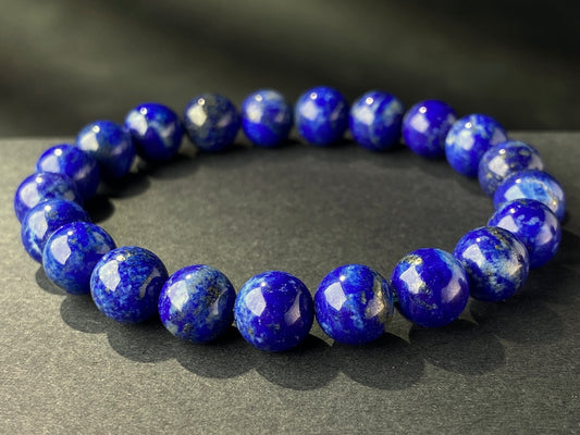 8mm natural Genuine Lapis lazuli stone beads elastic bracelets